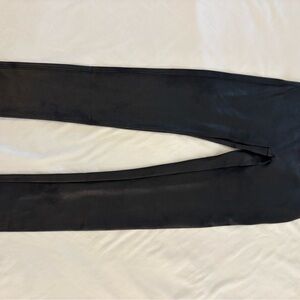 SPANX Black Faux-Leather Leggings